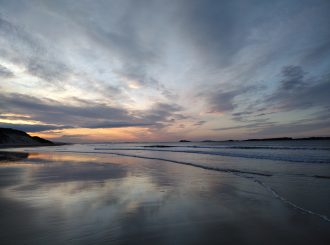 Anne Woodrow The Whiterocks Beach At Dusk