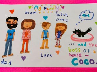 The Croxford Family drawn by Sarah