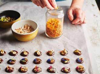 Edible Flower Truffle Making