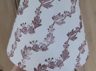 Irish Linen Printed Lampshade