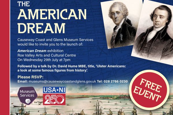 The American Dream | Exhibition Launch and Talk by Dr. David Hume MBE.