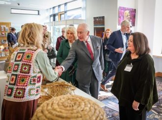Their Majesties Meeting Louise Mc Lean